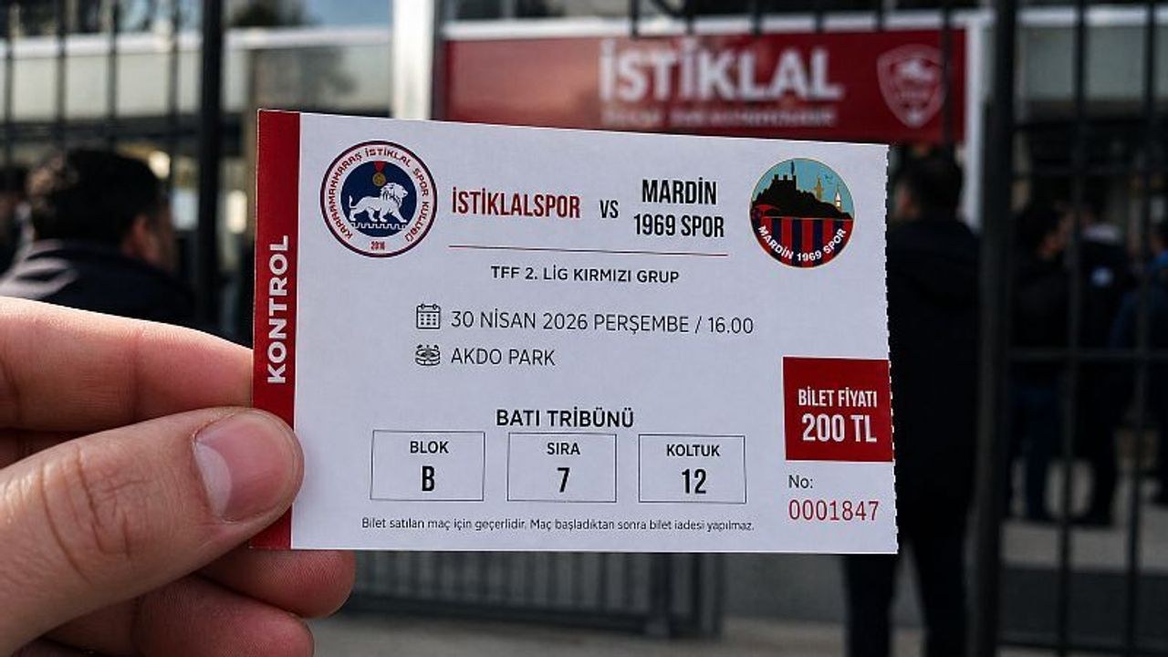 Kahramanmaraş İstiklalspor Mardin Maçı Biletleri Satışa Çıktı
