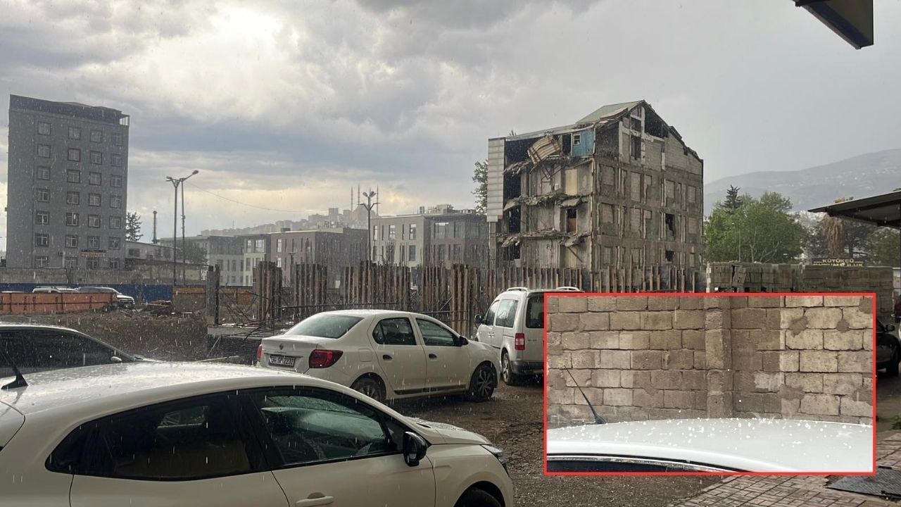 Kahramanmaraş'ta Dolu Yağışı: Hava Aniden Tersine Döndü