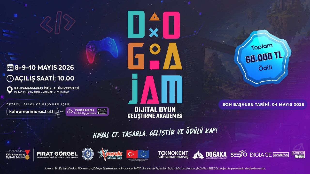 Kahramanmaraş Doğa Game Jam Başladı: Gençlere 60 Bin TL Ödül