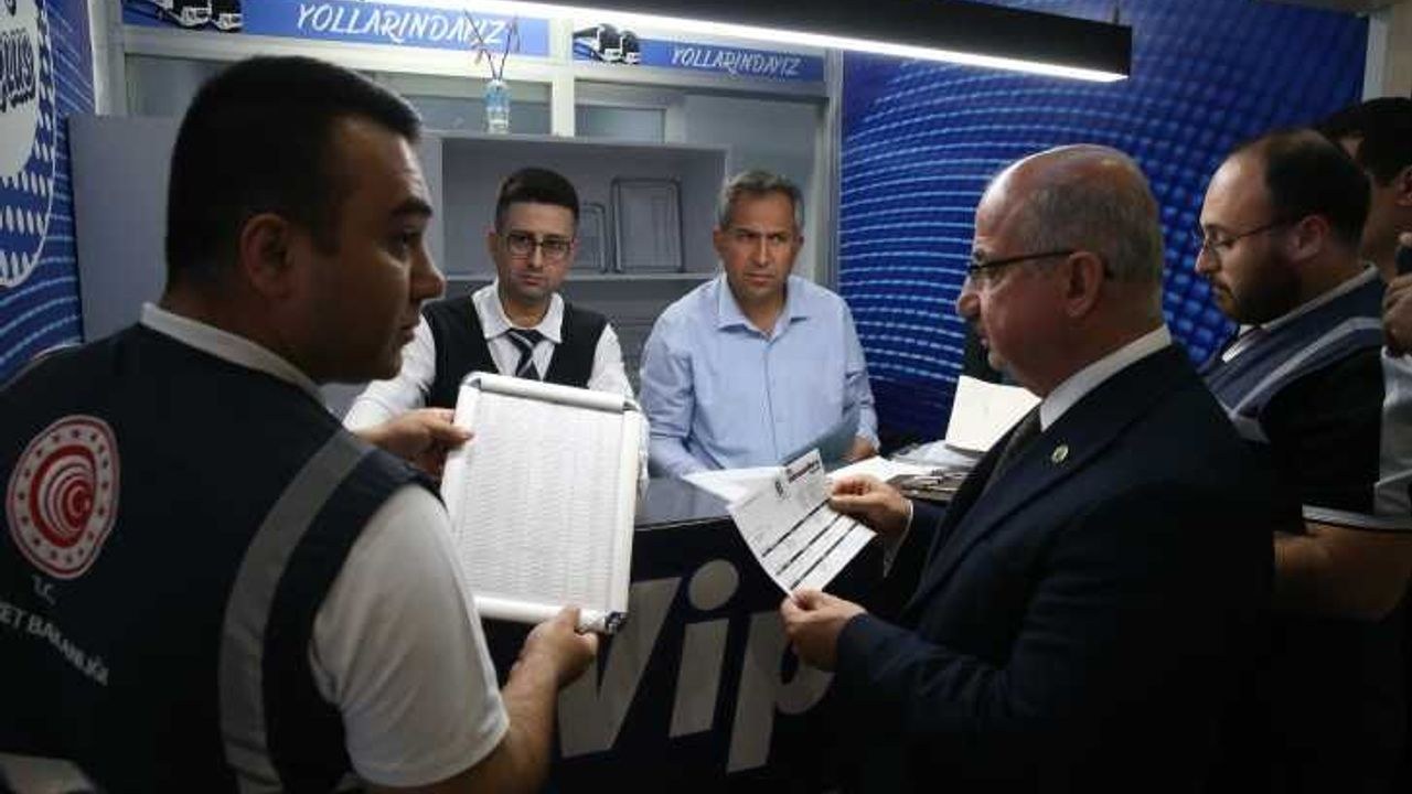Kahramanmaraş Otogarı'nda Bayram Öncesi Sıkı Fiyat Denetimi