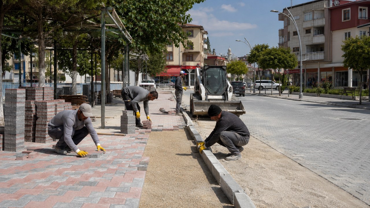Kahramanmaraş Pazarcık'ta 27 Bin Metrekarelik Kaldırım Projesi