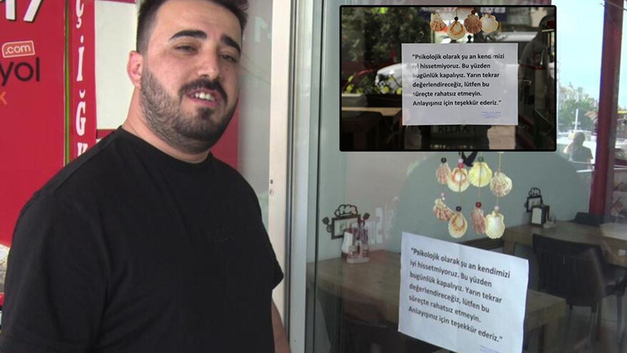 Kahramanmaraş'ta Çiğ Köftecinin 'Psikolojik Kapalıyız' Notu Viral Oldu