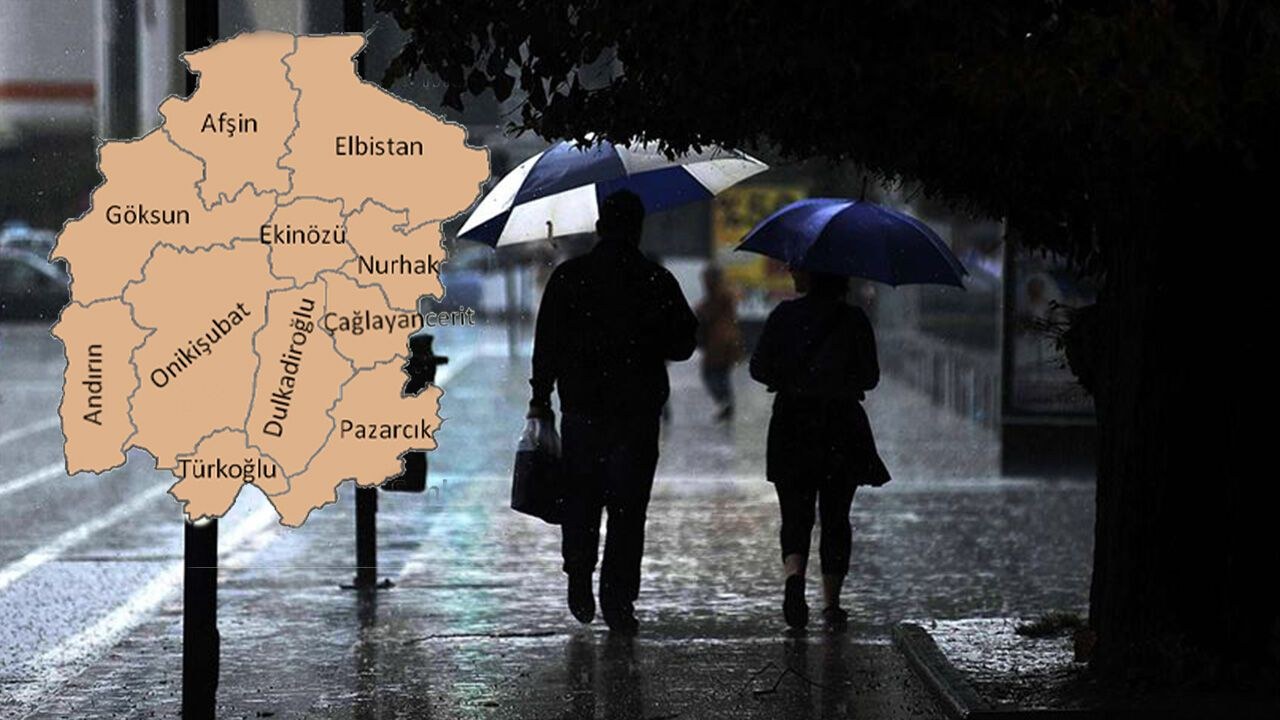Kahramanmaraş'ın 5 ilçesi için Meteoroloji'den kuvvetli sağanak ve gök gürültülü yağış uyarısı geldi. Ani sel, su baskı…