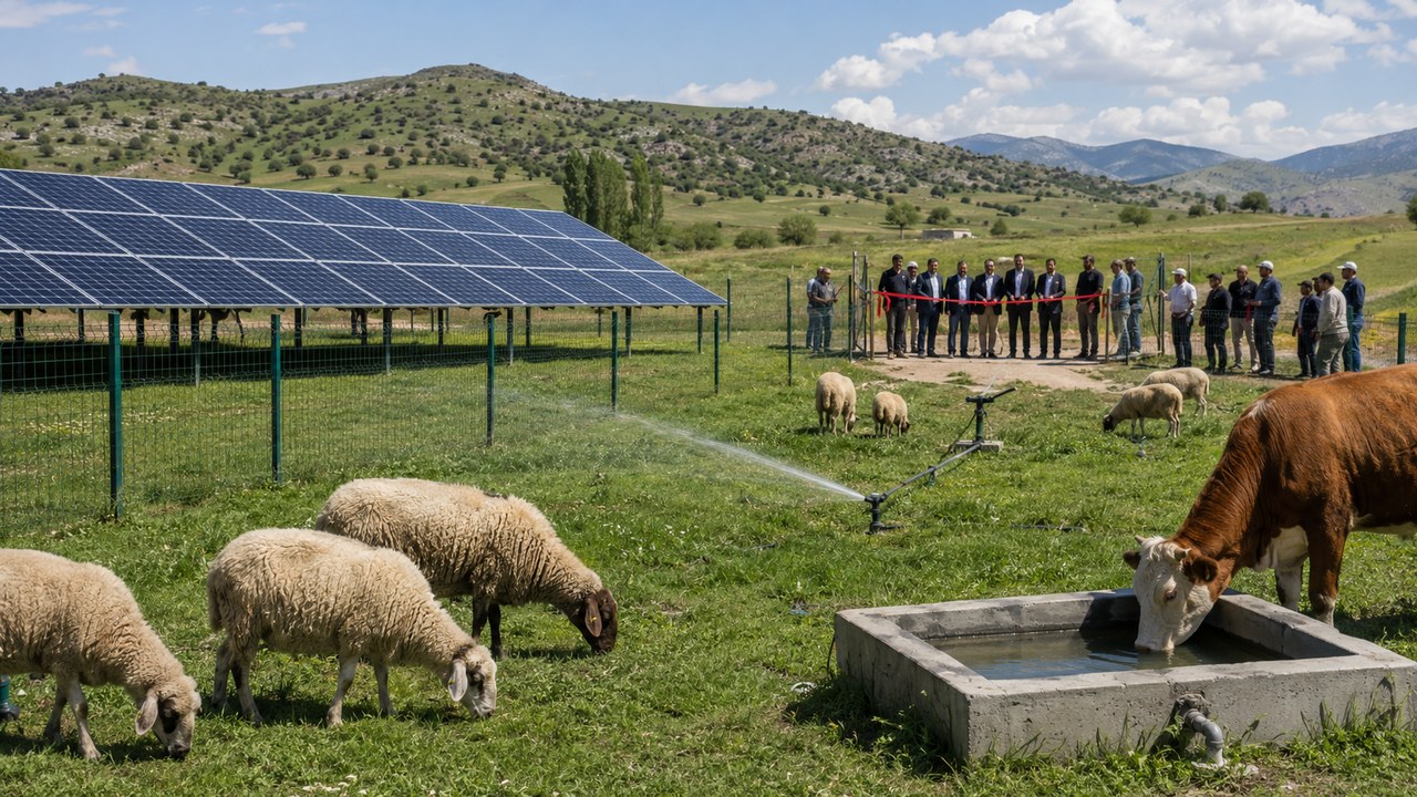 Kahramanmaraş Afşin Kangal'da Mera Islah Projesi Hayata Geçti