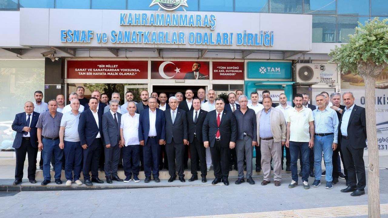 Kahramanmaraş İş Dünyasından KMESOB Başkanı Ahmet Kuybu'ya Destek